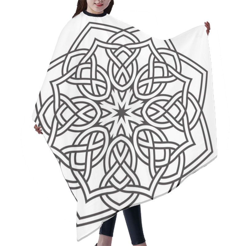 Personality  Contemporary Doily Round Lace Floral Pattern Hair Cutting Cape