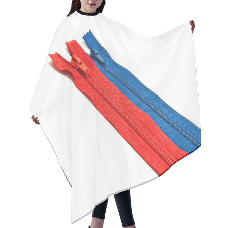 Personality  Two Different Zipper  Hair Cutting Cape