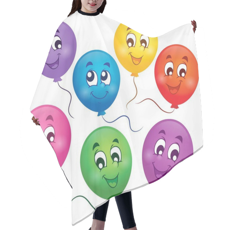 Personality  Balloons Theme Image 4 Hair Cutting Cape