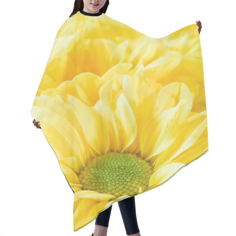 Personality  Yellow Flower Hair Cutting Cape