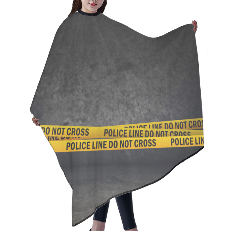 Personality  Police Line Do Not Cross Hair Cutting Cape