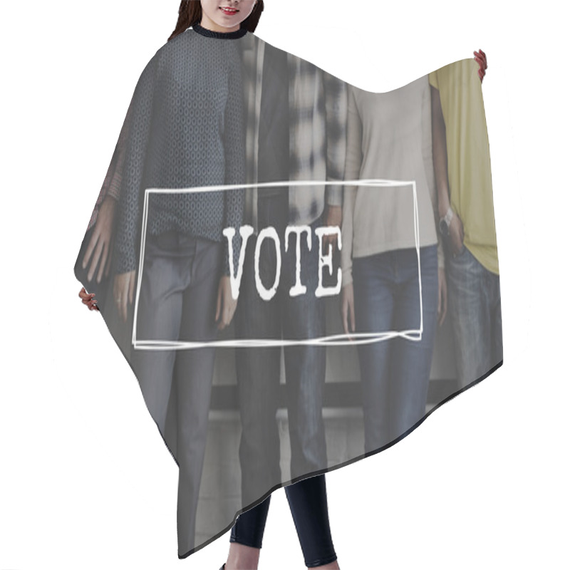 Personality  Diversity People With Vote Hair Cutting Cape