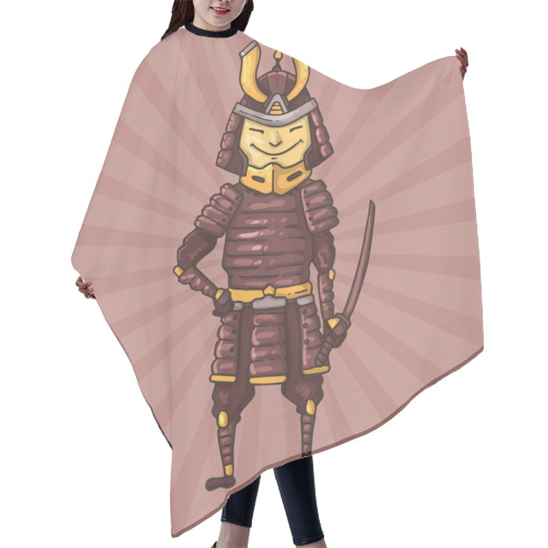 Personality  Crafty Samurai Hair Cutting Cape