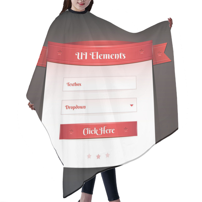 Personality  Login And Register Web Form Hair Cutting Cape