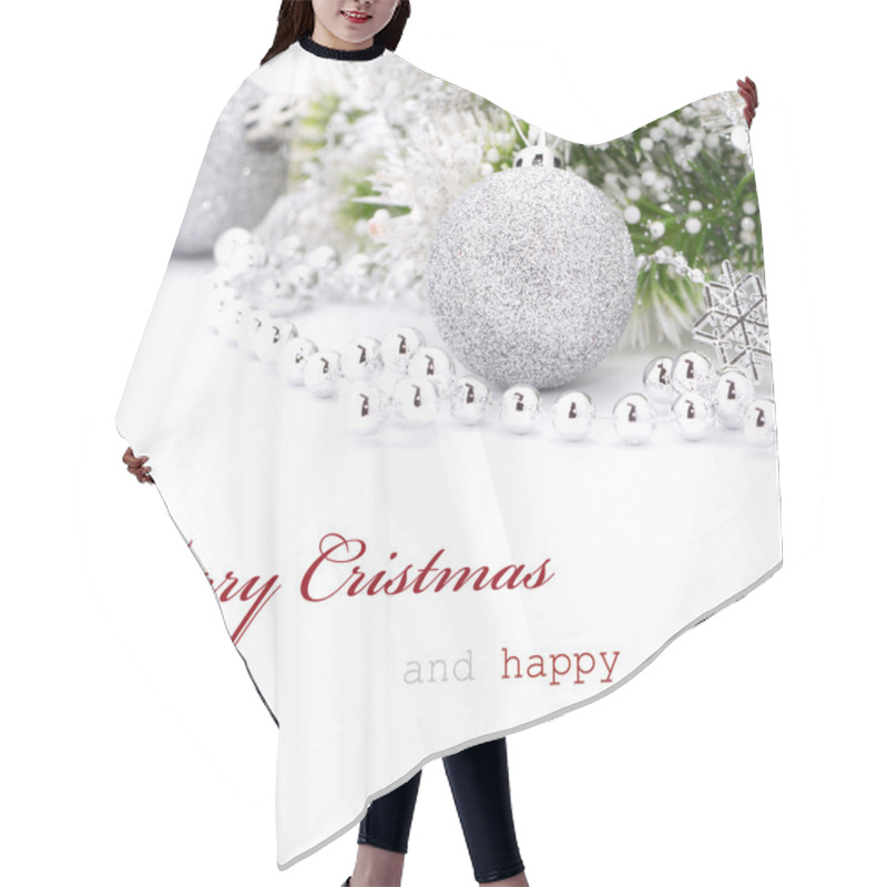 Personality  Christmas Greeting Card Hair Cutting Cape