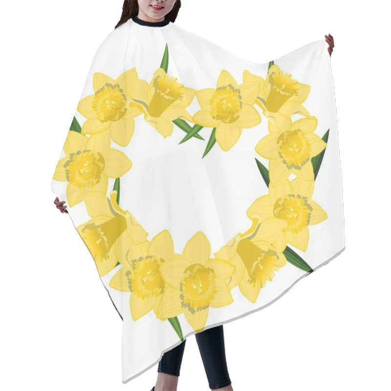 Personality  Narcissus Heart Hair Cutting Cape