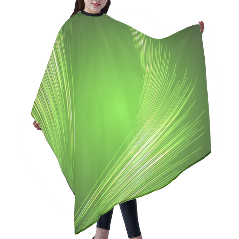 Personality  Abstract Palm Leaves Hair Cutting Cape