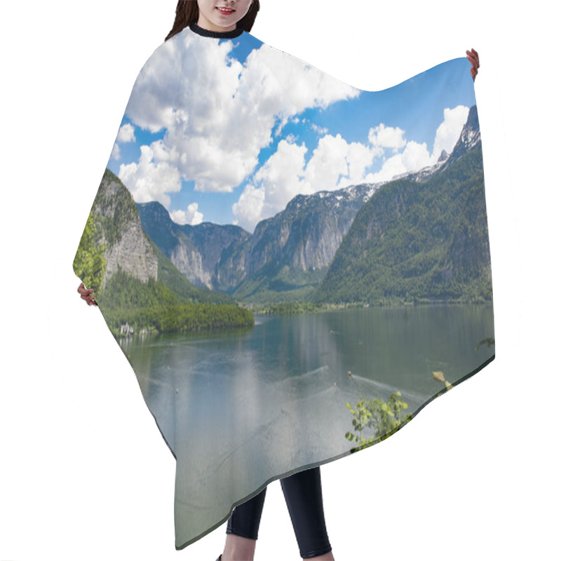 Personality  Lake In The Mountains Of Hallstatt  Hair Cutting Cape