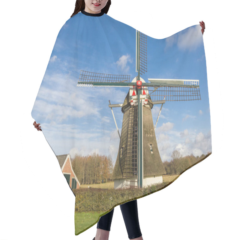 Personality  Historic Windmill In The Nature Reserve Of Oudemolen, Netherlands Hair Cutting Cape