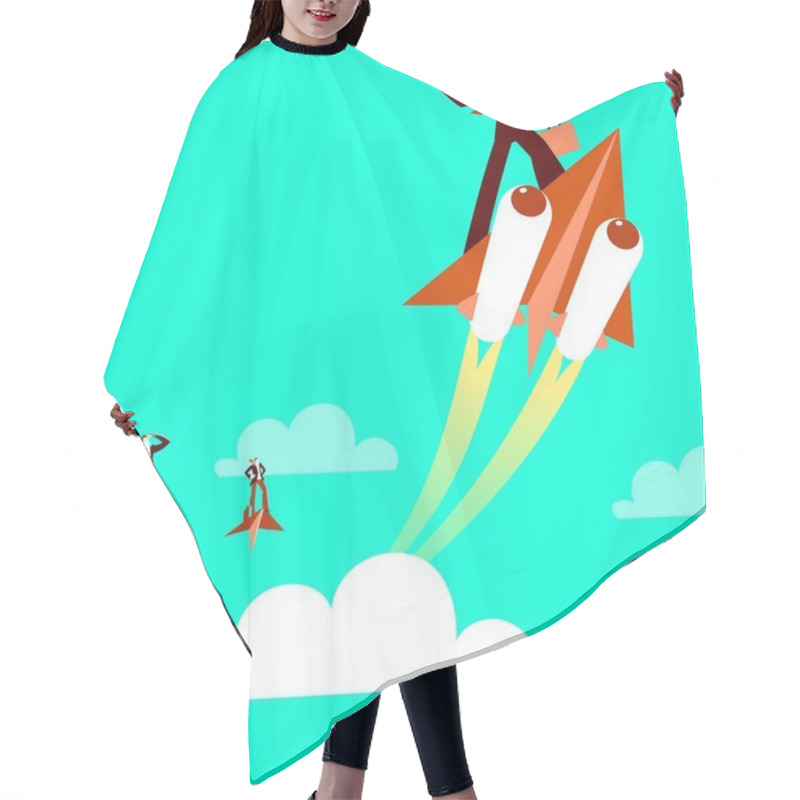 Personality  Paper Plane. Haste. Victory Over Parties. Boost Acceleration Hair Cutting Cape