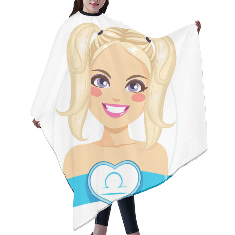 Personality  Libra Zodiac Sign Girl Hair Cutting Cape