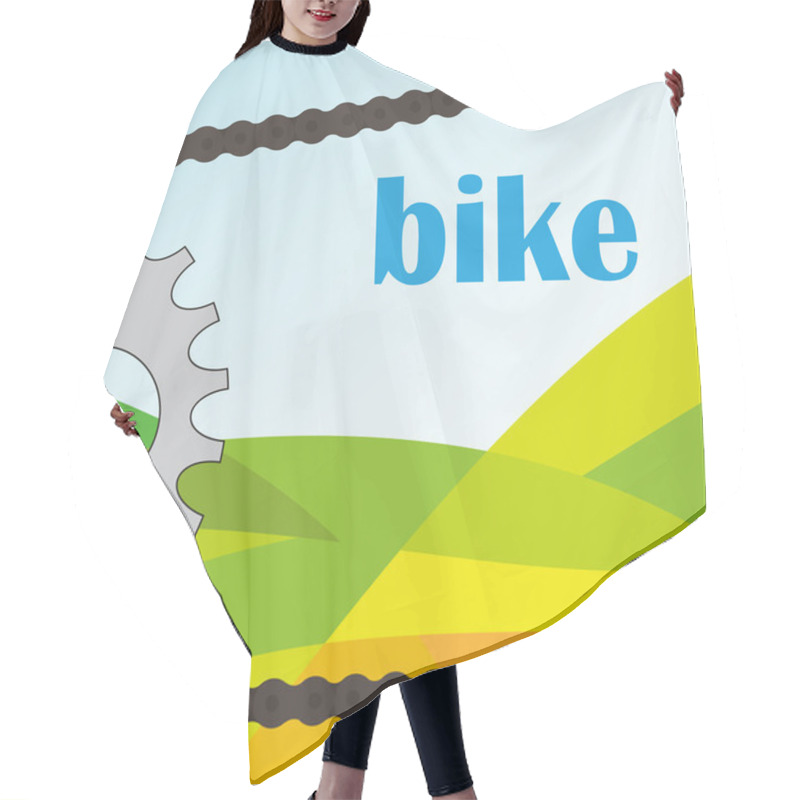 Personality  Bike Hair Cutting Cape