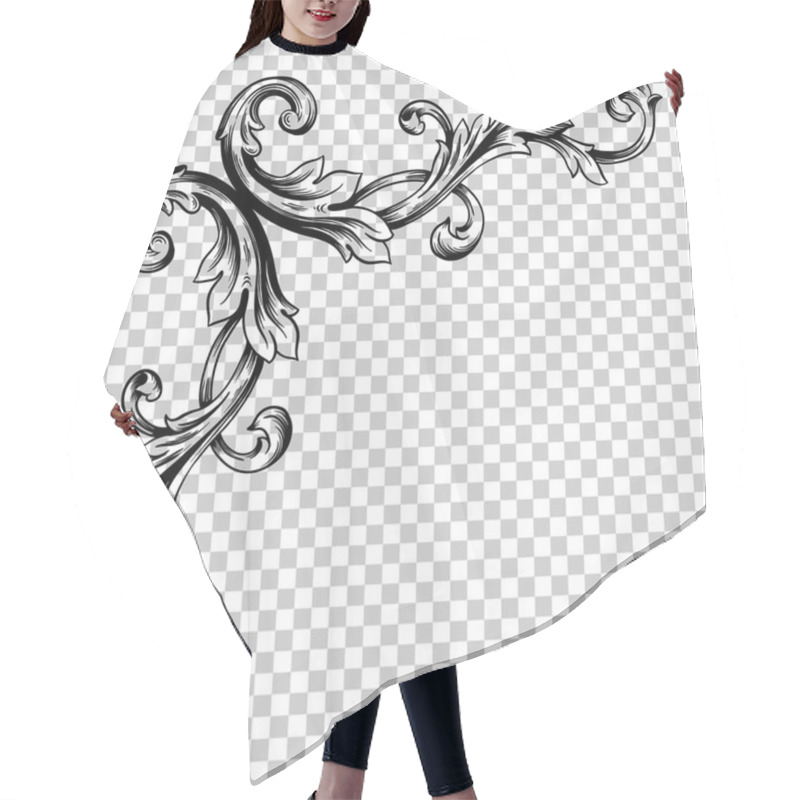 Personality  Isolate Corner Ornament In Baroque Style Hair Cutting Cape