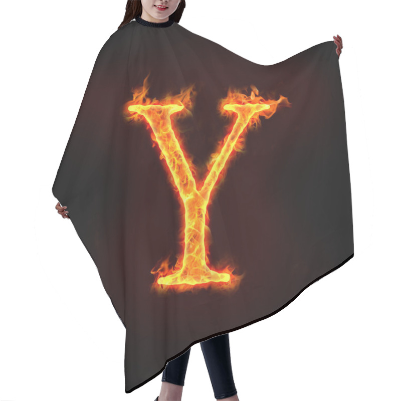 Personality  Fire Alphabets, Y Hair Cutting Cape