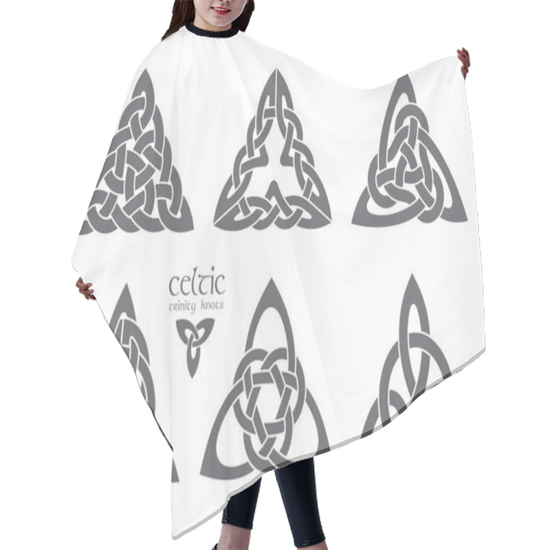 Personality  Vector Celtic Trinity Knot Part 2. Ethnic Ornament. Geometric De Hair Cutting Cape