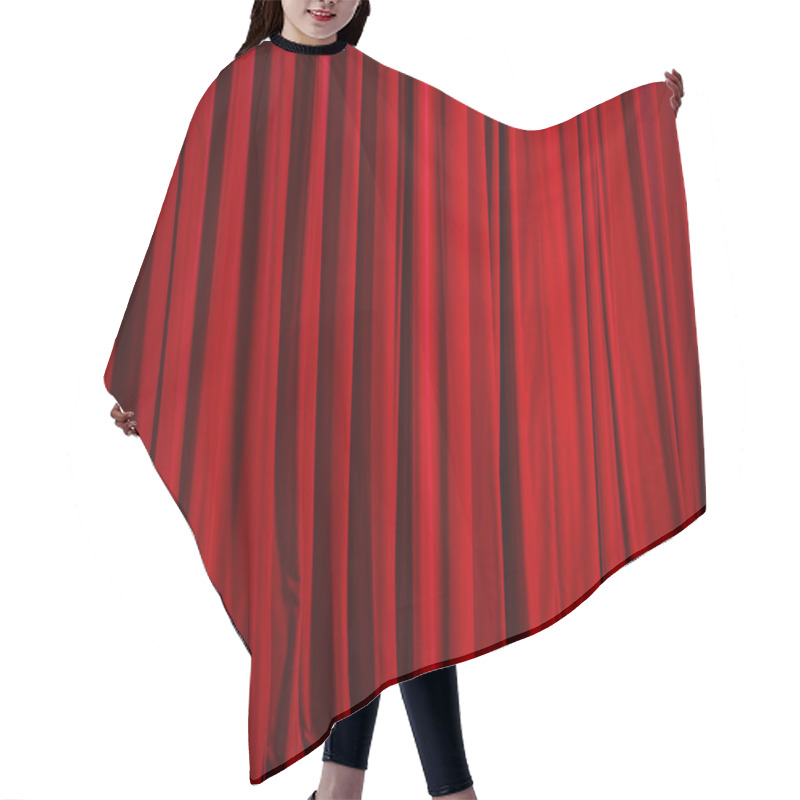 Personality   Theatre Curtain Of Red Velvet Hair Cutting Cape