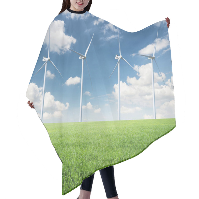 Personality  Wind Power Station Hair Cutting Cape