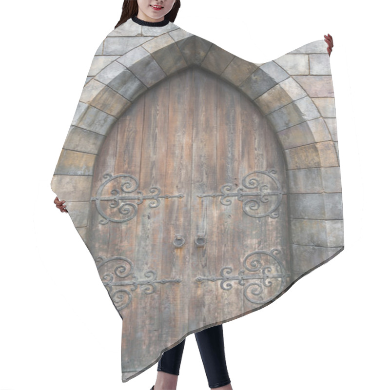 Personality  Antique Door Retro Style  . Hair Cutting Cape