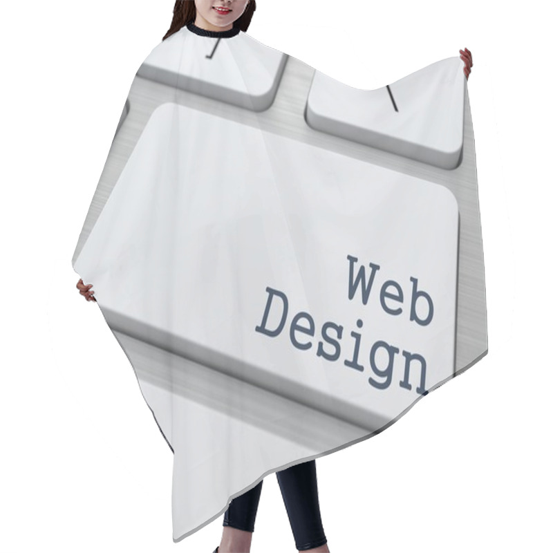 Personality  Web Design. Business Concept. Hair Cutting Cape