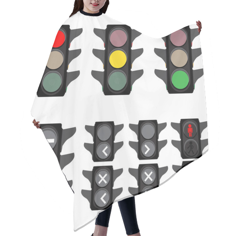 Personality  Vector Traffic Lights Semaphores Hair Cutting Cape