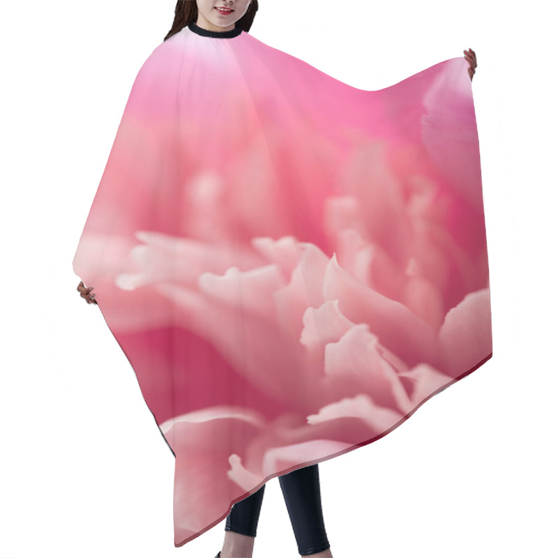 Personality  Abstract Pink Peony Flower Background Hair Cutting Cape