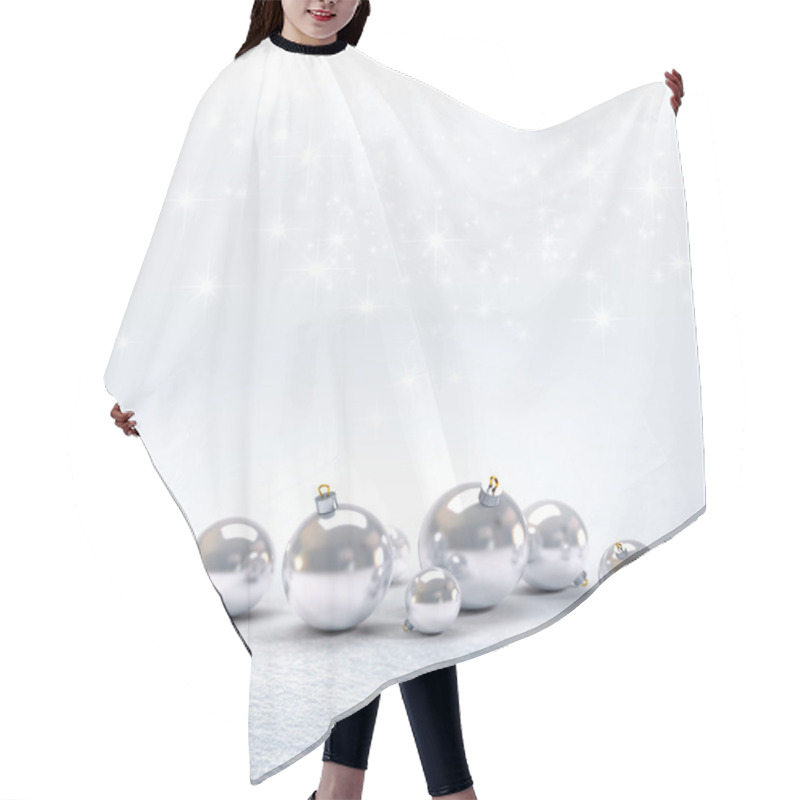 Personality  Christmas Balls Background Hair Cutting Cape