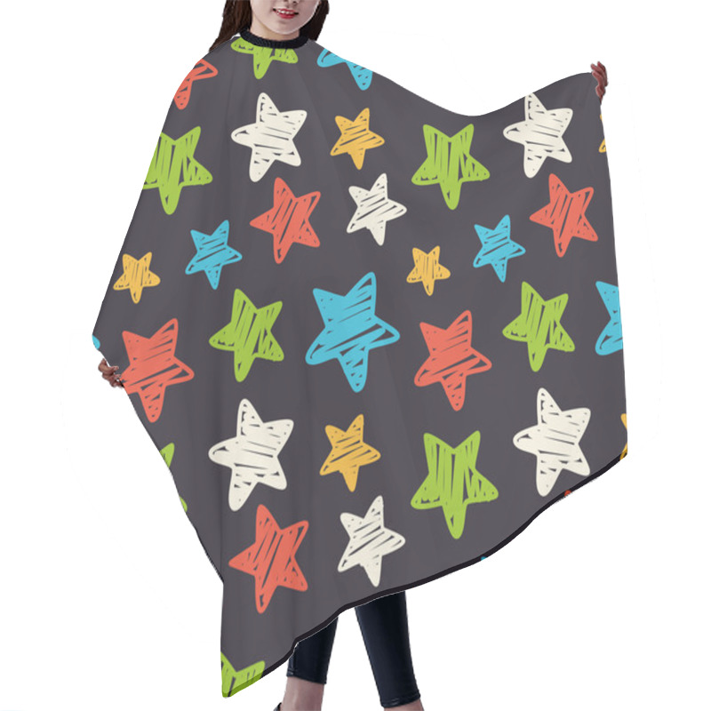 Personality  Sketchy Stars Background Hair Cutting Cape