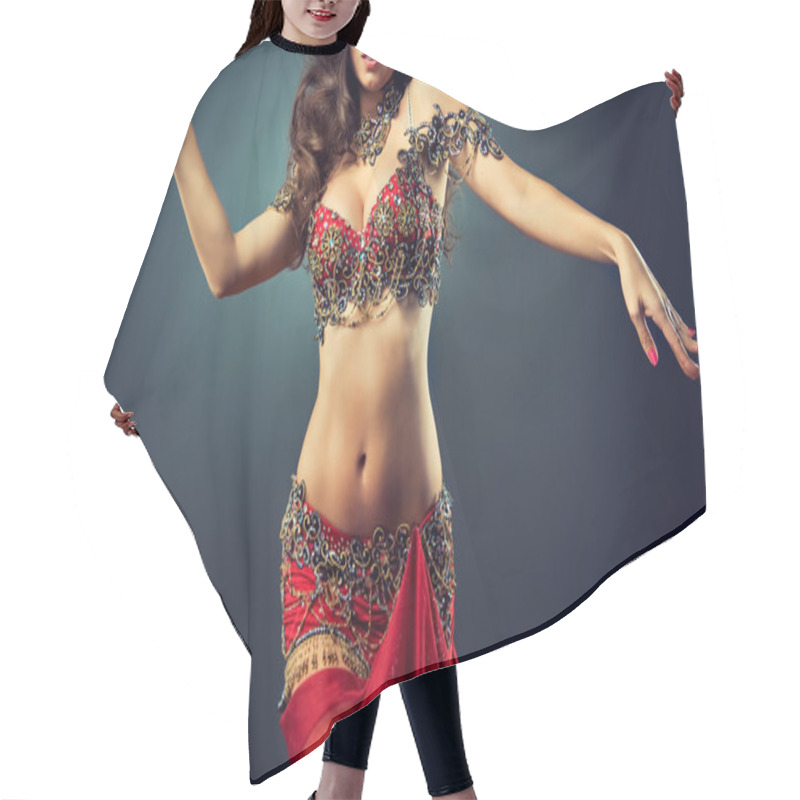 Personality  Ethnic Woman Belly Dancer Hair Cutting Cape