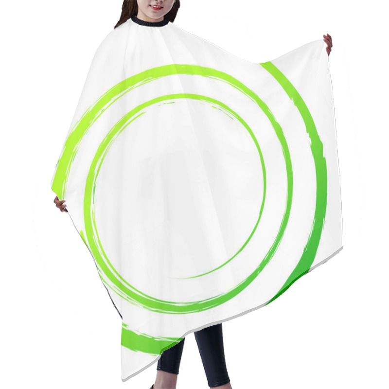 Personality  Grungy, Textured Spiral Design Element Hair Cutting Cape