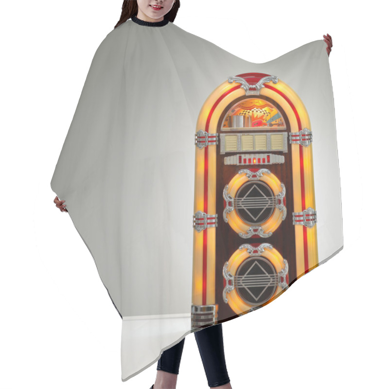 Personality  Retro Jukebox Hair Cutting Cape