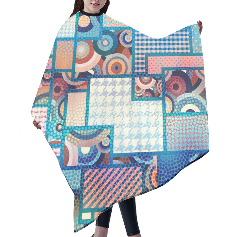 Personality  Abstract Geometric Background Hair Cutting Cape