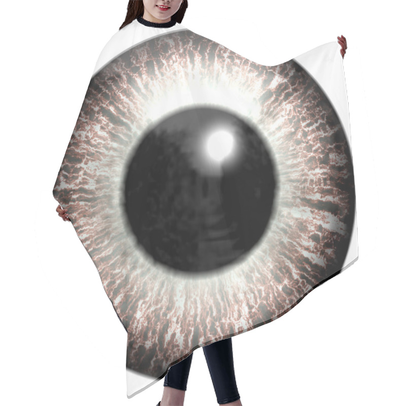 Personality  Eye Iris Generated Hires Texture Hair Cutting Cape