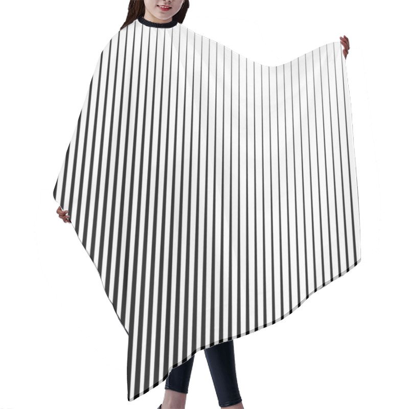 Personality  Vertical Parallel Lines Abstract Texture Hair Cutting Cape