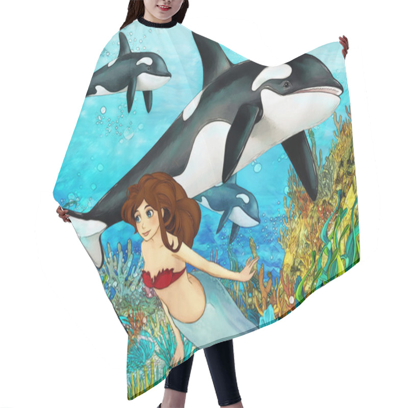 Personality  The Ocean And The Mermaids Hair Cutting Cape