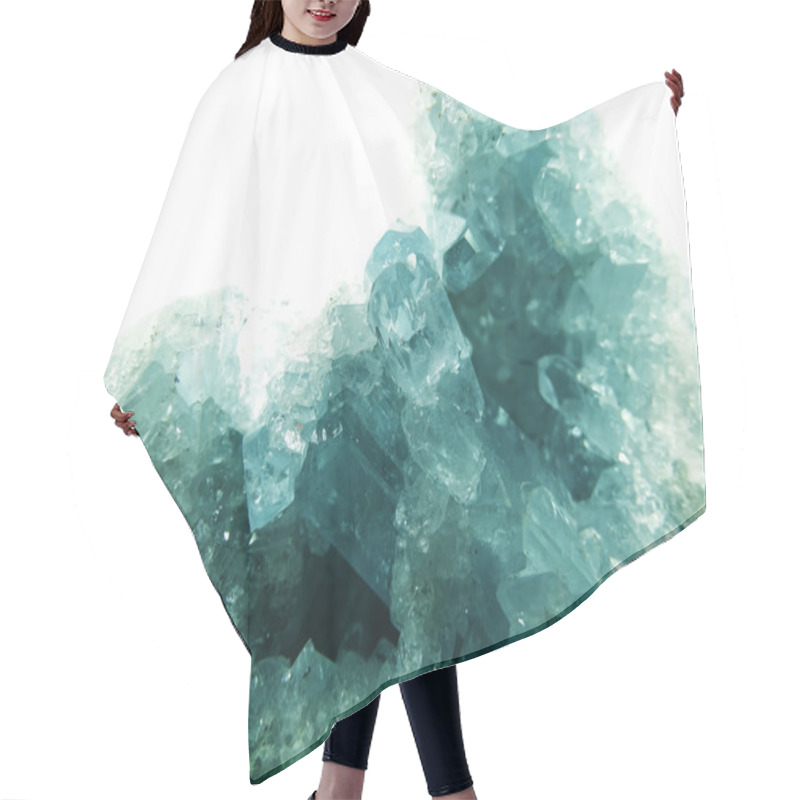 Personality  Aquamarine Geode Geological Crystals  Hair Cutting Cape