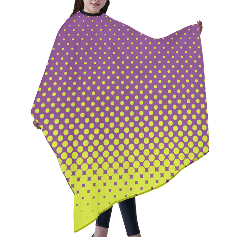 Personality  Abstract Halftone Dot Pattern Background Hair Cutting Cape