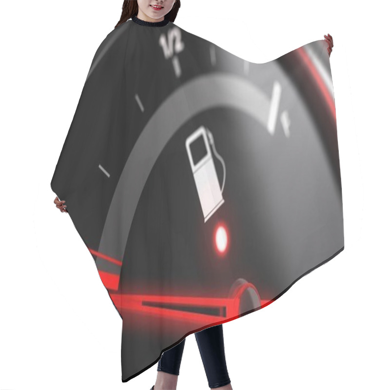 Personality  Empty Fuel Tank Indicator Hair Cutting Cape