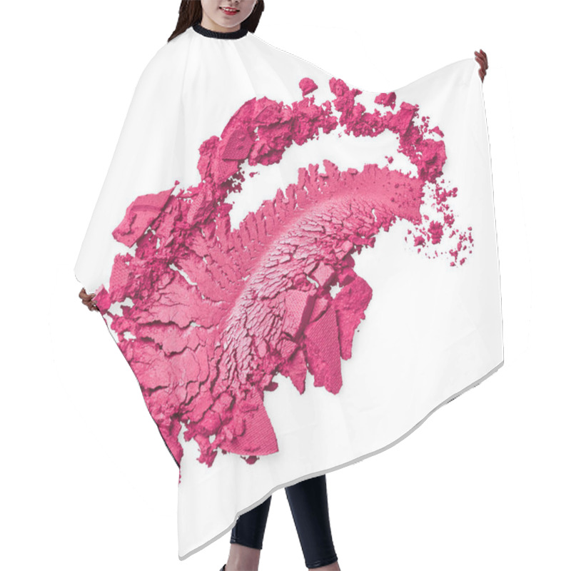 Personality  Pink Eye Shadow Stroke Hair Cutting Cape