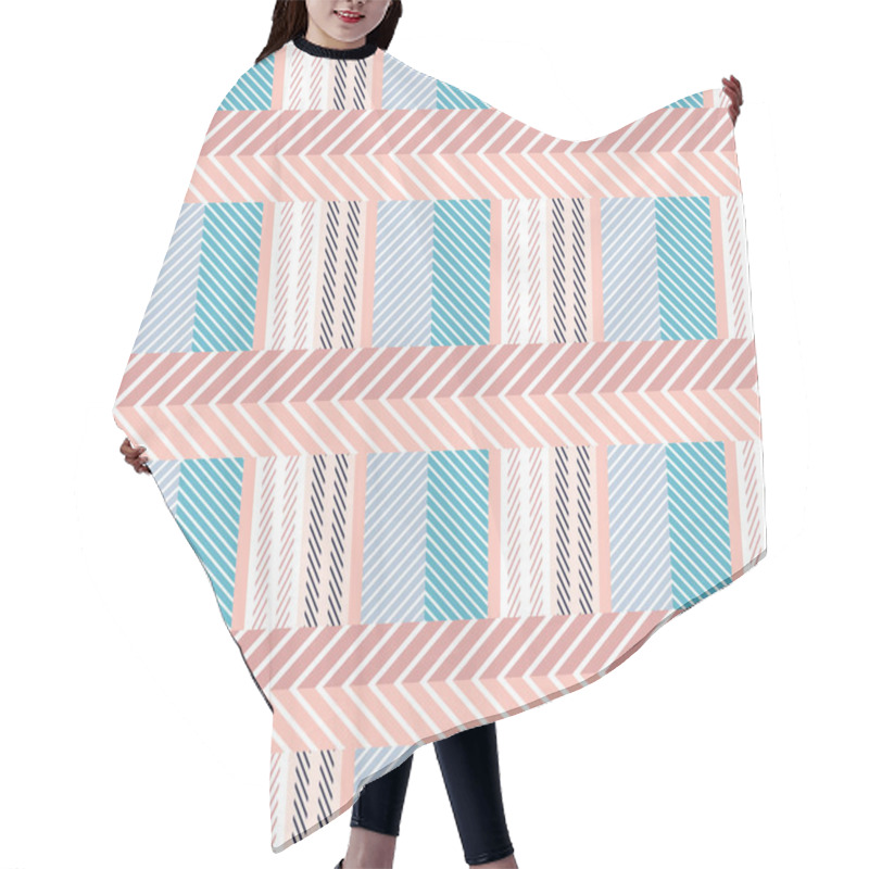 Personality  Seamless Cotton Textile Pattern. Hair Cutting Cape