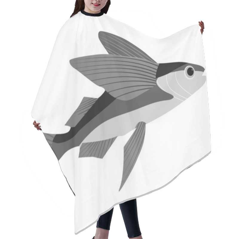 Personality  Flying Fish Hair Cutting Cape