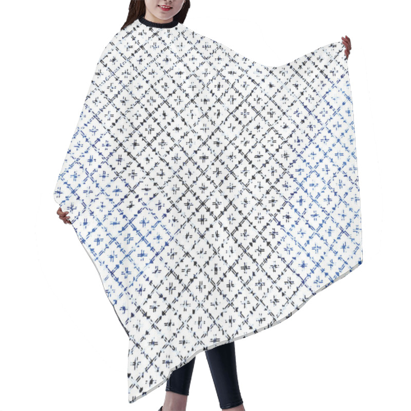 Personality  Geometry Texture Repeat Classic Pattern Hair Cutting Cape