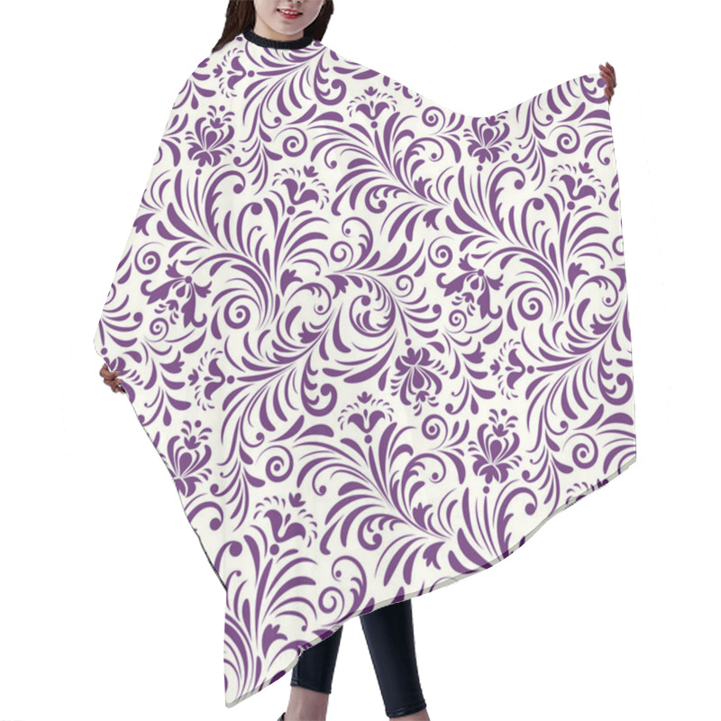 Personality  Pattern With Abstract Flowers Hair Cutting Cape