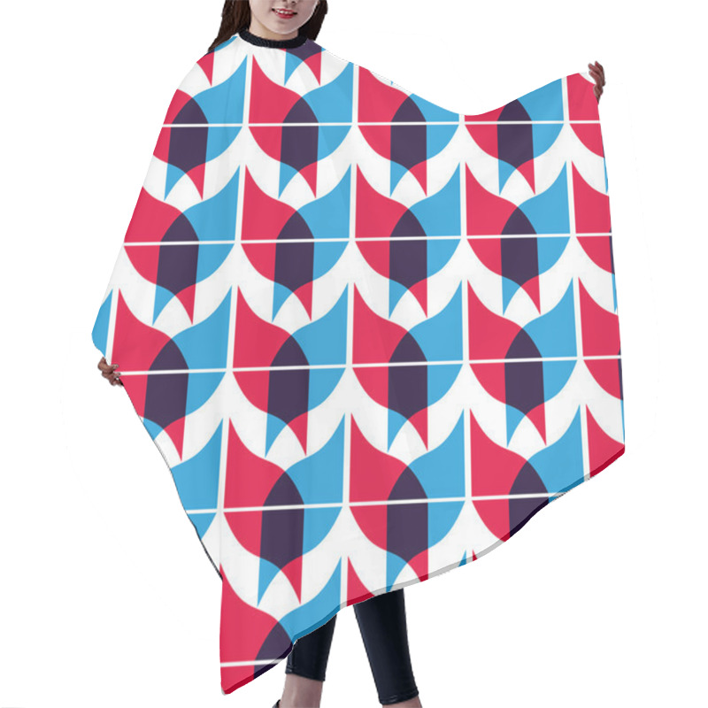 Personality  Geometric Mosaic Seamless Pattern Hair Cutting Cape