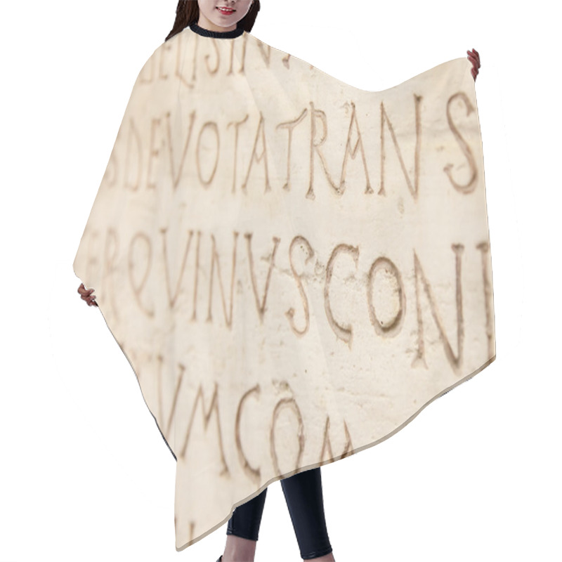 Personality  Latin Writing Background Hair Cutting Cape