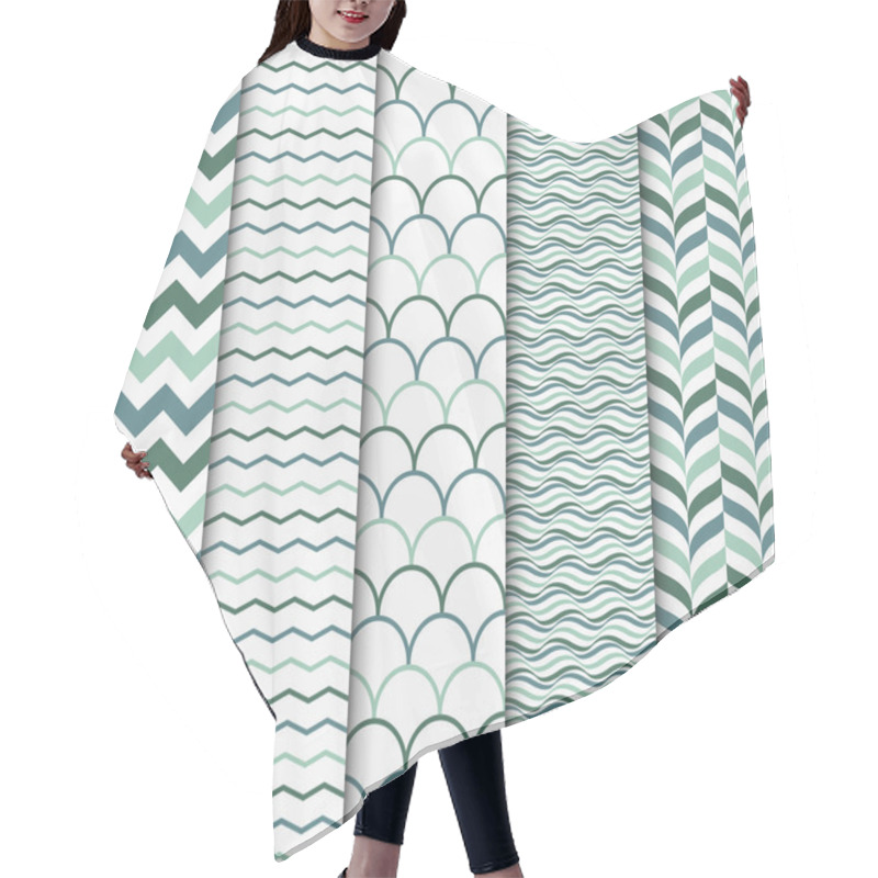 Personality  Seamless Geometric Patterns Hair Cutting Cape