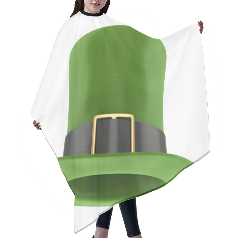 Personality  Green Leprechaun Hat Hair Cutting Cape