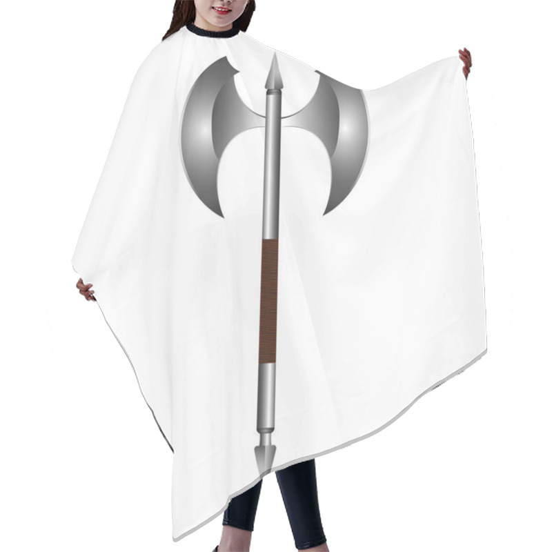 Personality  Isolated Axe Illustration Hair Cutting Cape