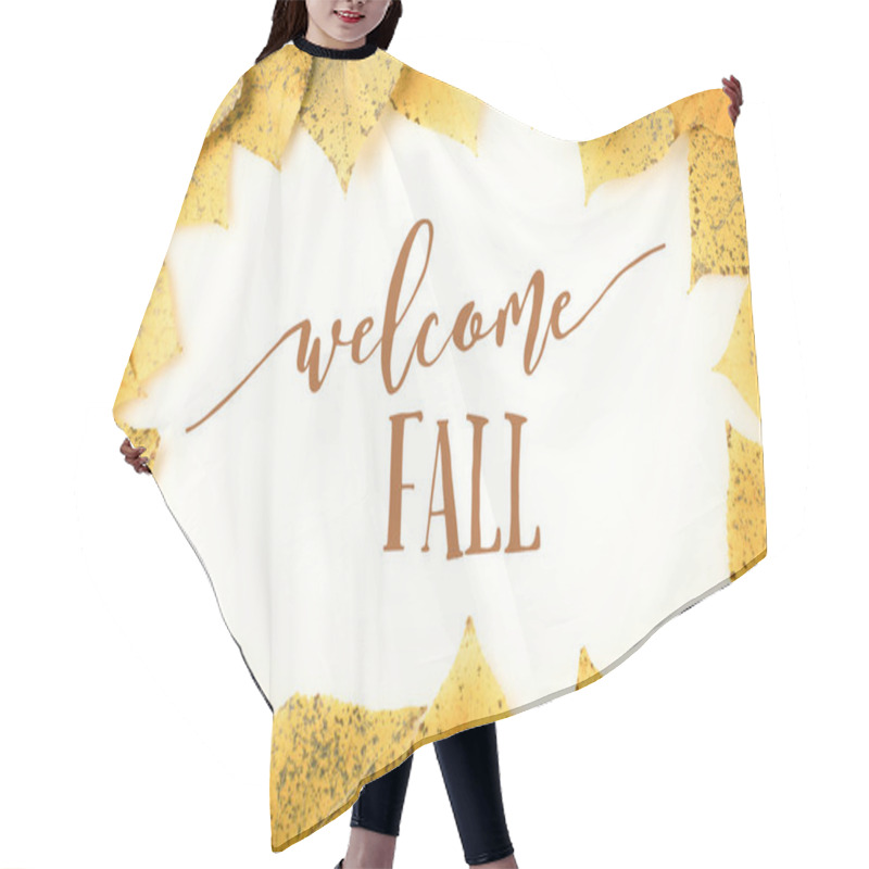 Personality  Frame Of Autumnal Leaves Hair Cutting Cape