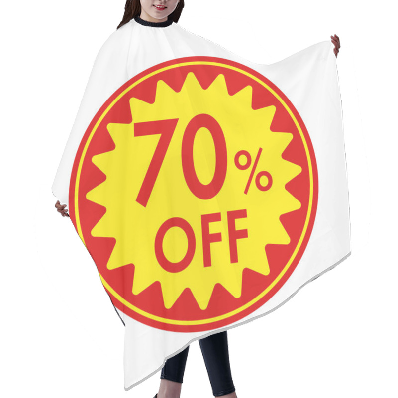 Personality  Sale Label Vector Illustration | 70% Off Hair Cutting Cape