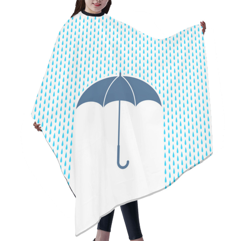 Personality  Design Of Umbrella With Rain Hair Cutting Cape